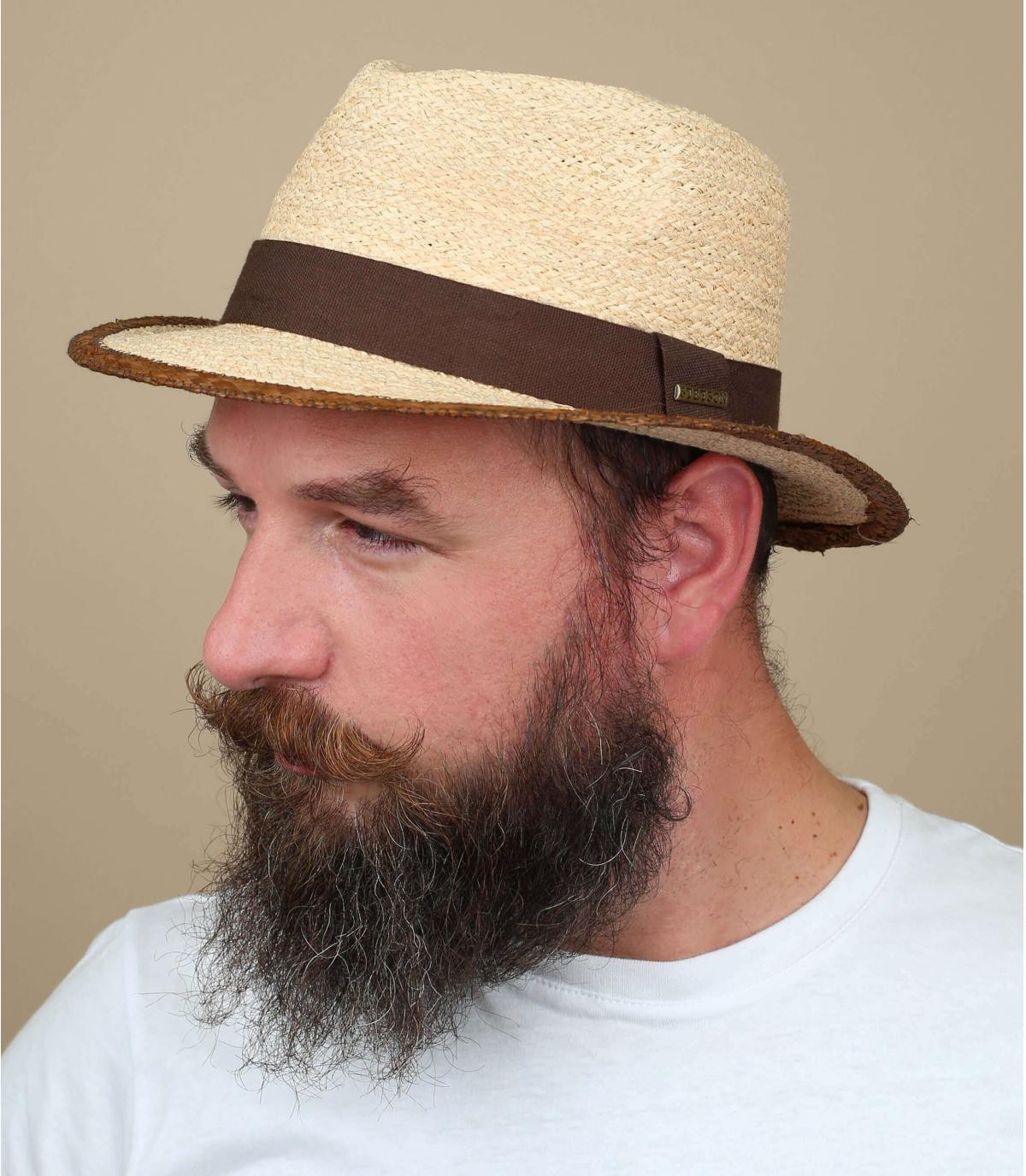 Chapeau paille Stetson Merriam Chapeau Merriam raffia